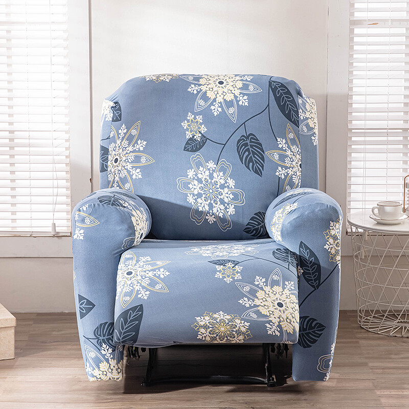 Đàn hồi có thể ngả Bọc ghế sofa đàn hồi thiết kế xẻ thư giãn Tấm phủ ghế sofa rắn phòng chờ ghế bành bao gồm với túi bên 4 cái/bộ
