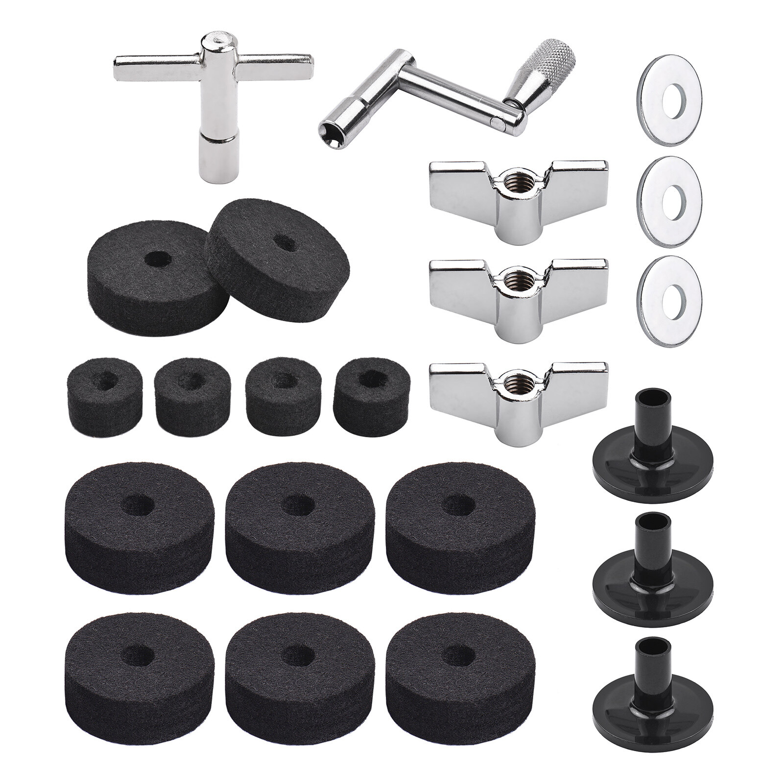 23PCS Cymbal Replacement Accessories Drum Parts