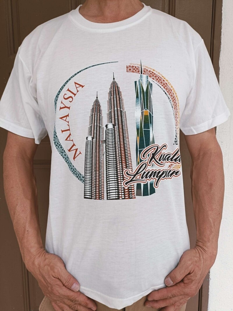 T shirt KLCC Malaysia t shirt Kuala Lumpur klcc t shirt baju kuala