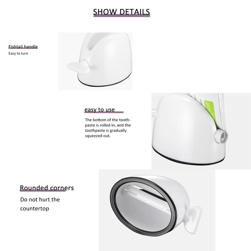 1 Cái Phụ Kiện Phòng Tắm Mới Kem Đánh Răng Ép Kem Đánh Răng Dispenser Ống Ép Sữa Rửa Mặt Báo Chí Cán Chủ Cho Trẻ Em