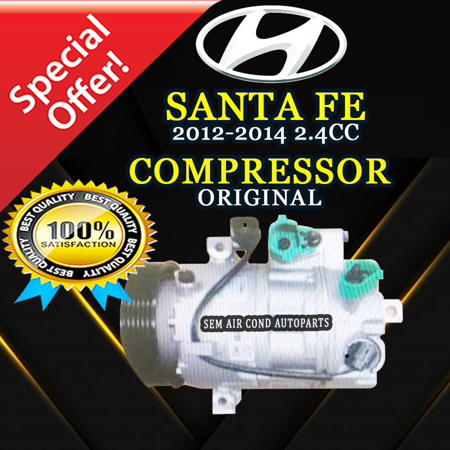 HYUNDAI SANTA FE 2.4CC 2012-2014 YEAR ORIGINAL COMPRESSOR/ KOMPRESOR ...