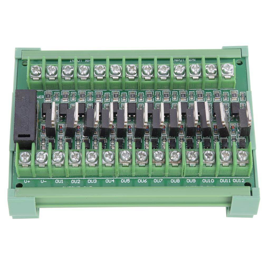 chasoee 12-Channel PLC Signal Amplifier Board Isolation Relay Module NPN Input PNP Output DC12-36V