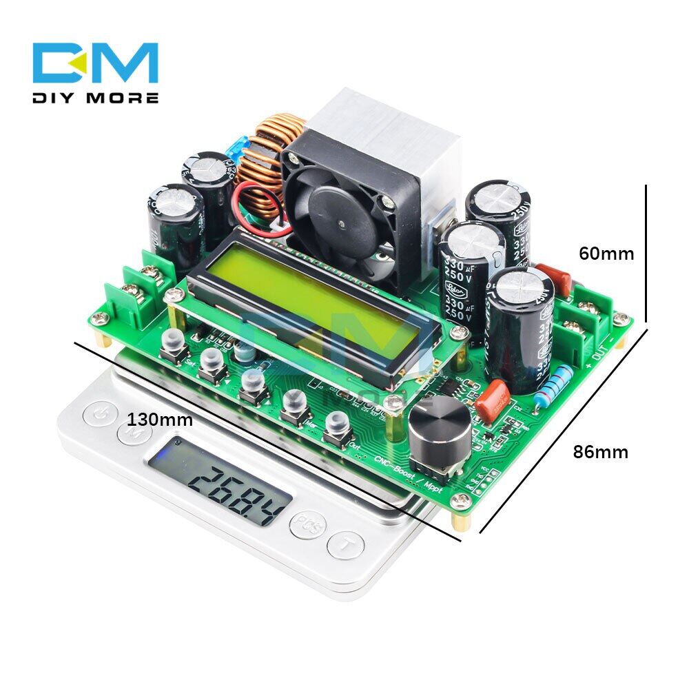 DPX800S DC-DC NC CV CC Booster Module CNC Boost 12V~120V 800W 0-15A Adjustable MPPT Constant Module