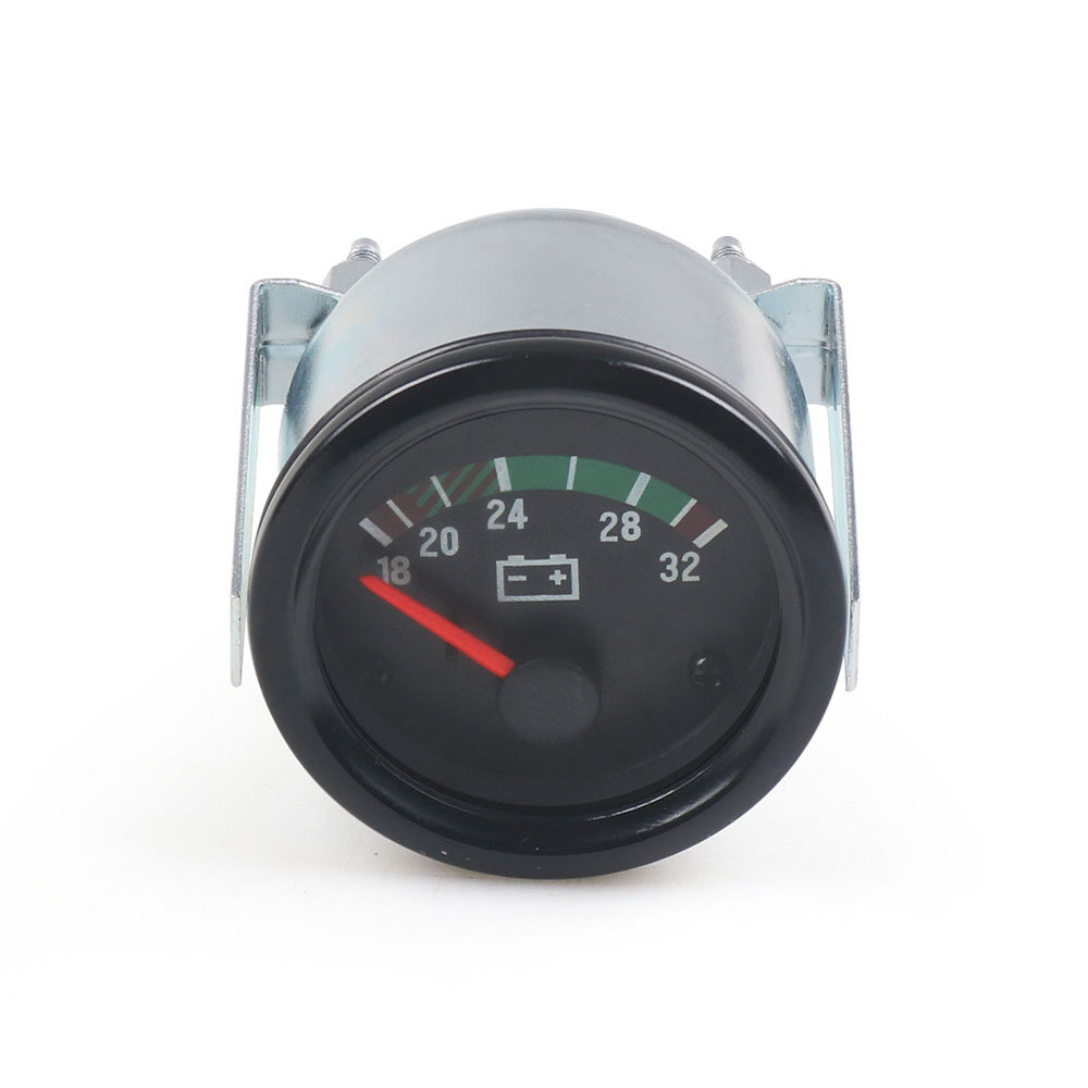 2'' 52mm Car Voltmeter 18-32V Pointer 24V Volt Gauge Voltage Meter Yellow Light Car Meter