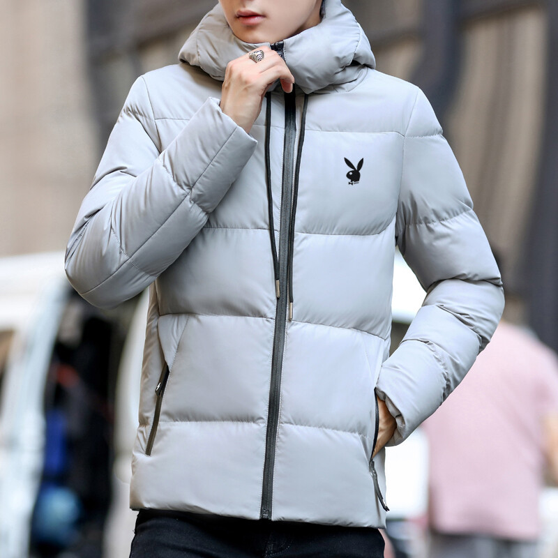PLAYBOY Autumn and Winter Fashion Warmth and Cotton Trend Hooded Coat