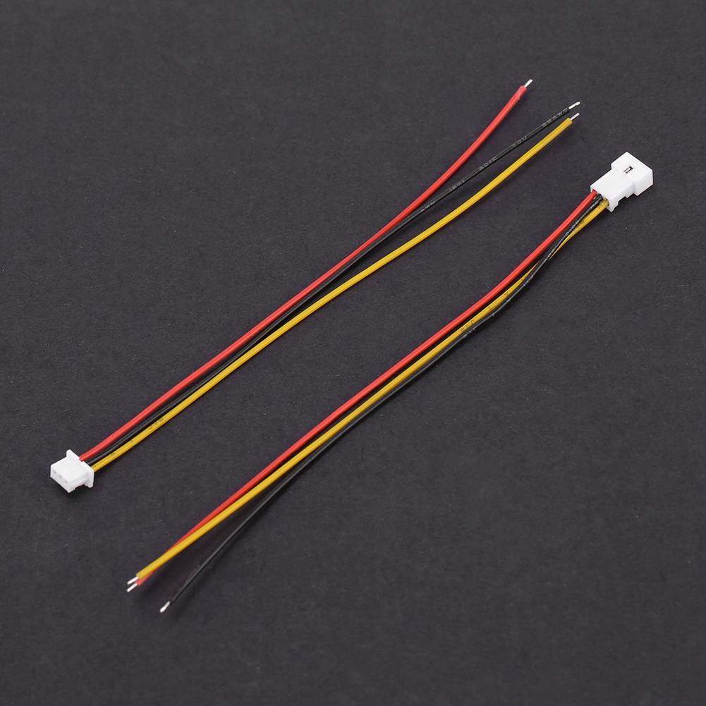 20 Sets/pack Micro JST 1.25MM 2-Pin/3-Pin Male&Female Connector Plug with Wires Cables