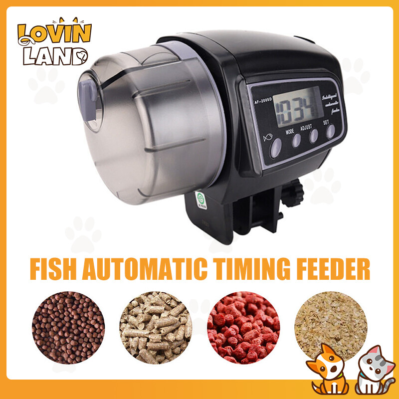 RUSEN Aquarium Auto Feeders Fish Automatic Timing Fish Feeder