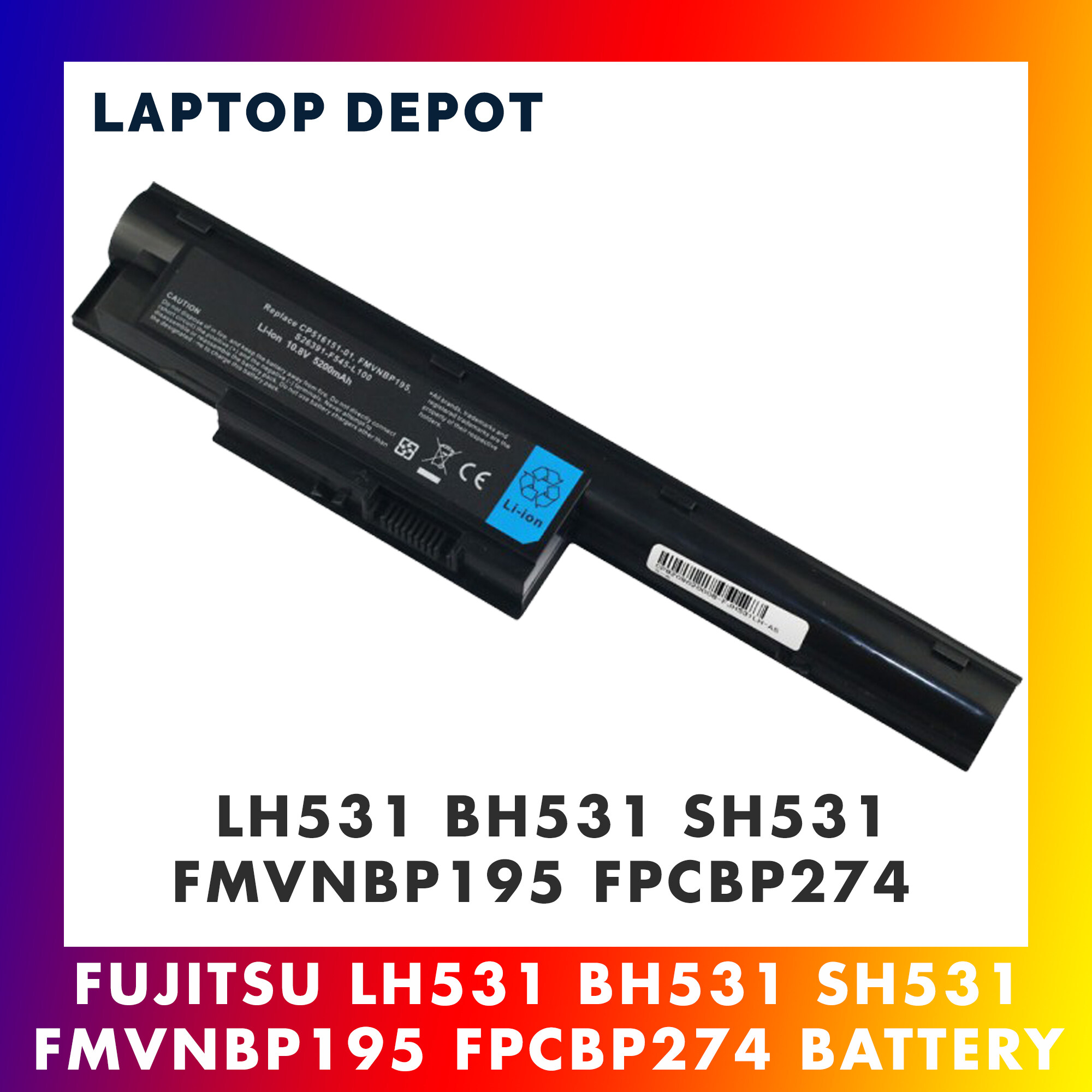 Fujitsu LH531 SH531 BH531 FMVNBP195 FPCBP274 S26391-F545-B100 Replacement Battery Malaysia