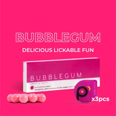 [3pcs] P'sang Bubblegum Flavored Buttercup Condom #psang #condoms #psangco