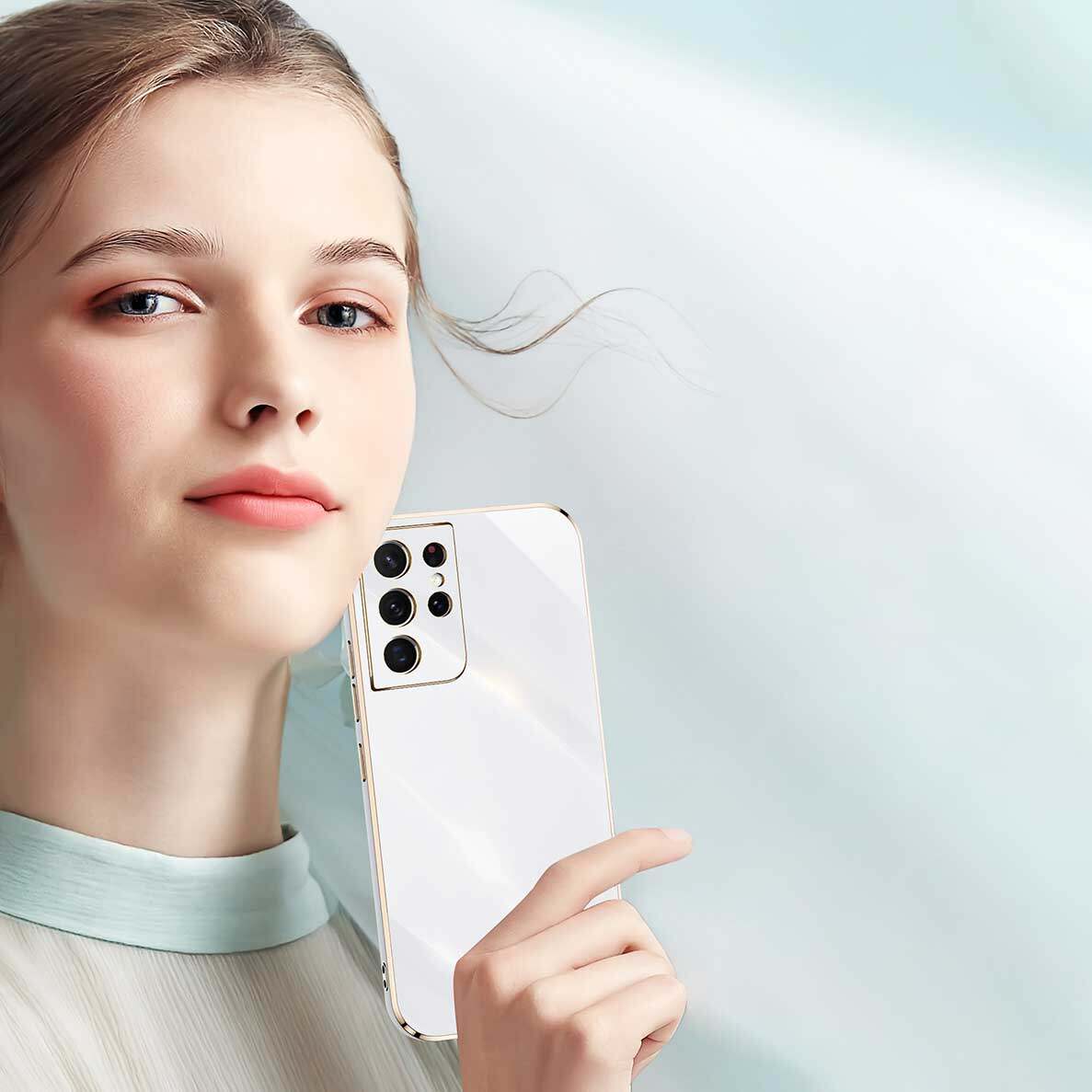 Lenuo Ốp Mềm Mạ 6D Sang Trọng Ốp Điện Thoại Khung Vuông Silicon Cho Samsung Galaxy Note20 Ultra 5G Note 10 Plus Ốp Lưng Lấp Lánh Sáng Bóng Ốp Lưng