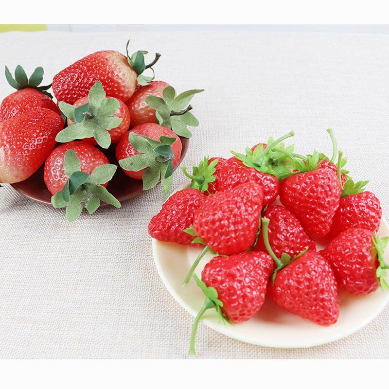 Fake Strawberry Decor Party Red Decorative Artificial Plastic Display Newest
