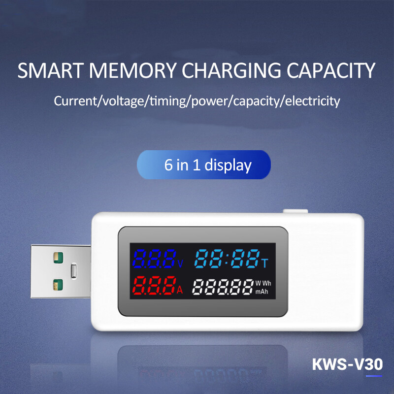 USB Power Meter Tester Power Detector Current Voltage Charger Capacity Tester Meter Current Voltage Battery Capacity Tester