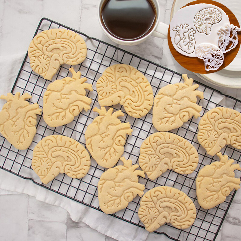 Halloween Artificial Organs Cookie Artificial Biscuits Cake Baking Decorating Tool