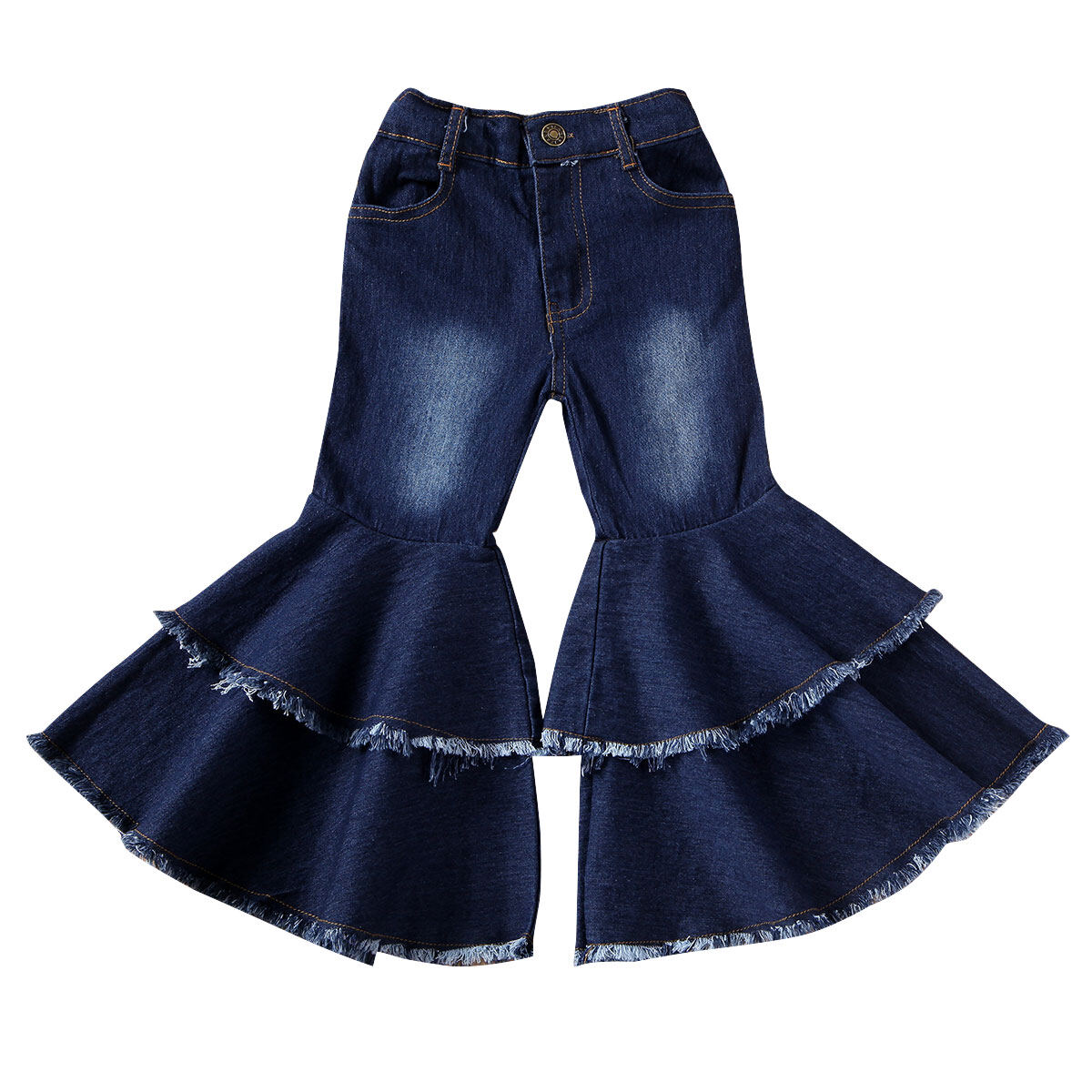 Thorn Tree Toddler Kids Baby Girls Bell-Bottoms Pants Denim Wide