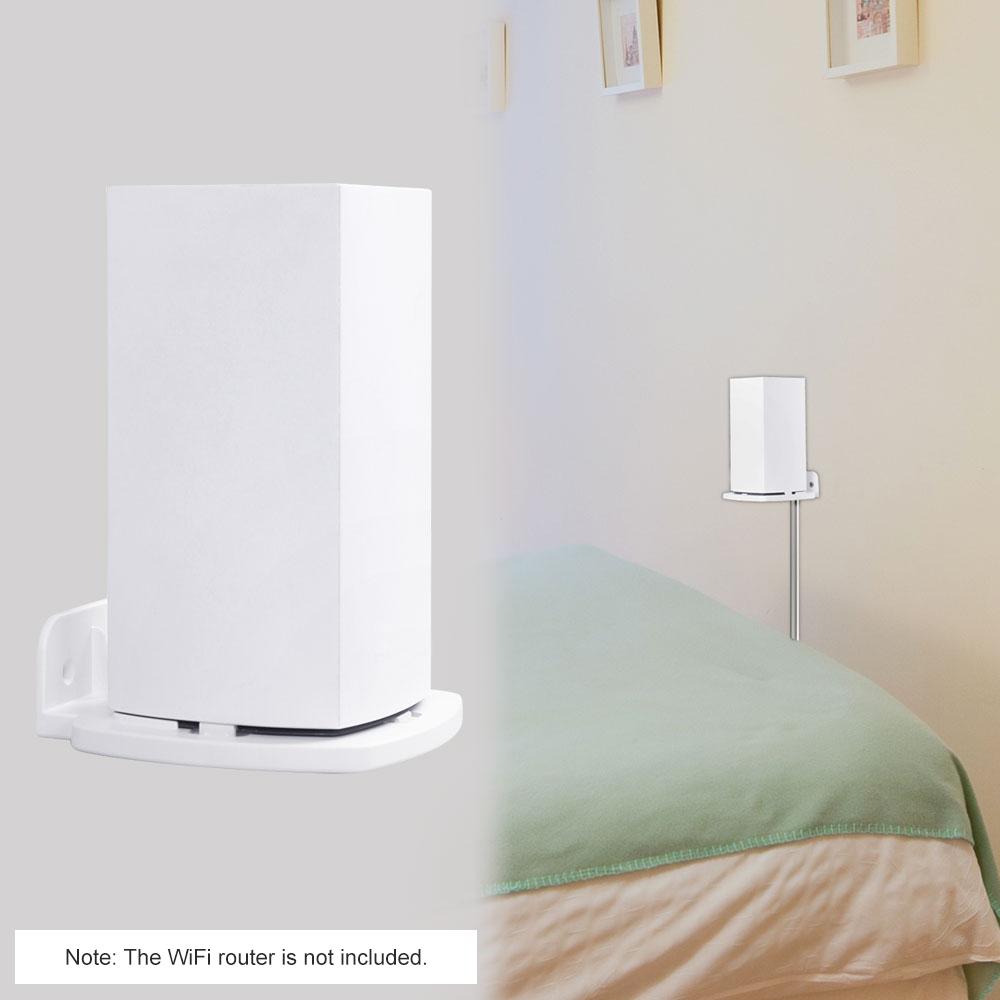 Wall Mount Bracket Holder Stand for Linksys Velop Dual-Band Wi-Fi Router Protective Holder Bracket Stand,White(1 Pack)