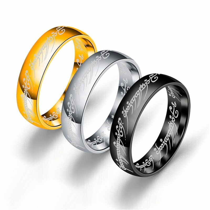 BACสแตนเลส 6 มิลลิเมตรสิ่งทอลายทแยงMilledไทเทเนียมเหล็กแหวนแฟชั่นที่เรียบง่ายผู้ชายและผู้หญิงสากลแหวน