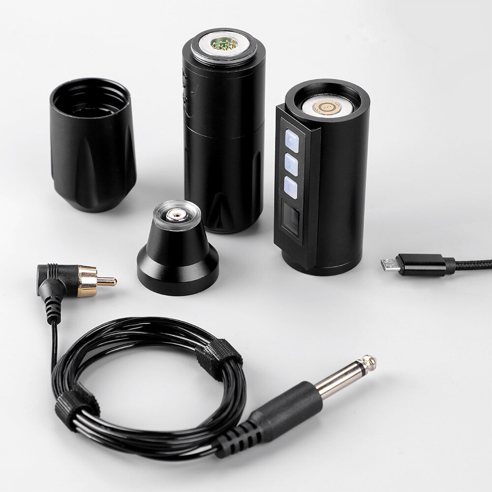 STIGMA Wireless LCD Display Tattoo Pen RCA interface USB Rechargeable Rotary Tattoo Machine Makeup Equipment