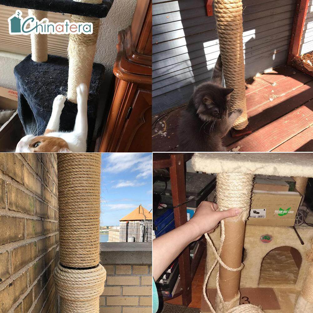 [Chinatera] DIY Cat Scratcher Twisted Sisal Hemp Rope Kitten Replacement Tree Scratching Climbing Frame Binding Rope Pet Supplies