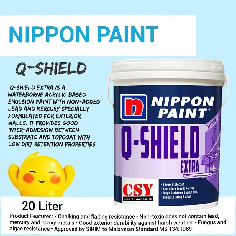 Nippon Paint QShield Extra 20Liter Lazada