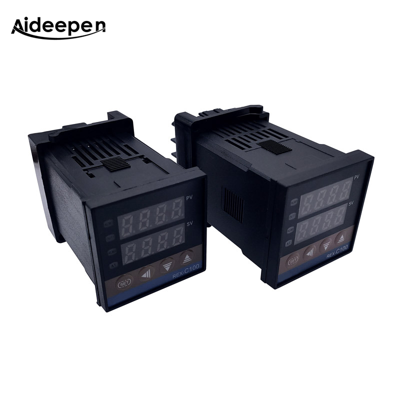 REX-C100 Mới Bộ Điều Khiển Nhiệt Độ Thông Minh PID Bộ Điều Nhiệt Đa Năng Loại K REX C100 Đầu Ra Rơ Le SSR