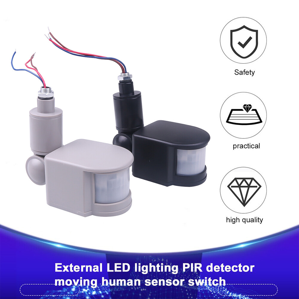 Home AC 220V 12V IR Motion Sensor Light Switch Outdoor Automatic Infrared PIR Motion Sensor Switch With LED Light