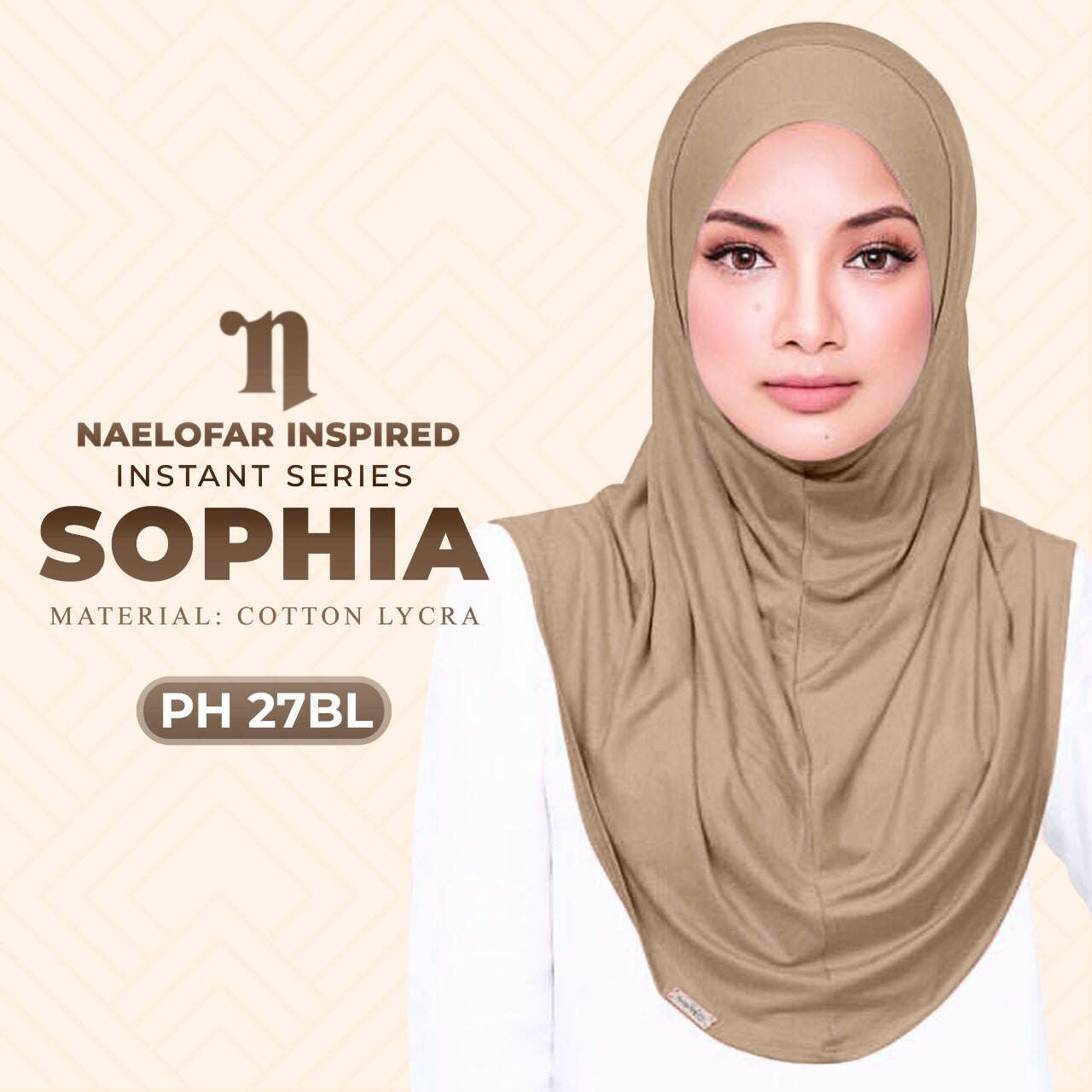sophia instant naelofar hijab