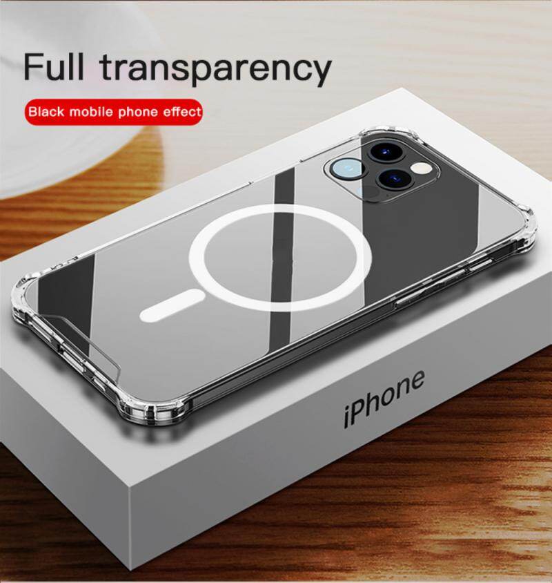 Transparent Mobile Phone Case For iPhone 12 13 Pro Max MagSafe Case Shockproof Case Soft Protective Cover Shell For IPhone12 13 Mini 12 Pro