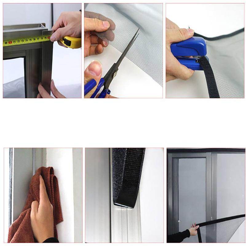 Set 2 cuộn băng gai dán màu đen và trắng nylon tự dính ma thuật có lớp keo dán Polocat-INTL