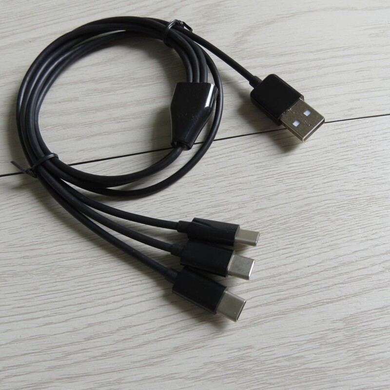 Cáp Sạc Đa Năng USB C Dây Sạc 3 Trong 1 Với Đầu Nối Type C Bộ Chuyển Đổi Sạc Đồng Bộ Thông Dụng Cho Điện Thoại Máy Tính Bảng