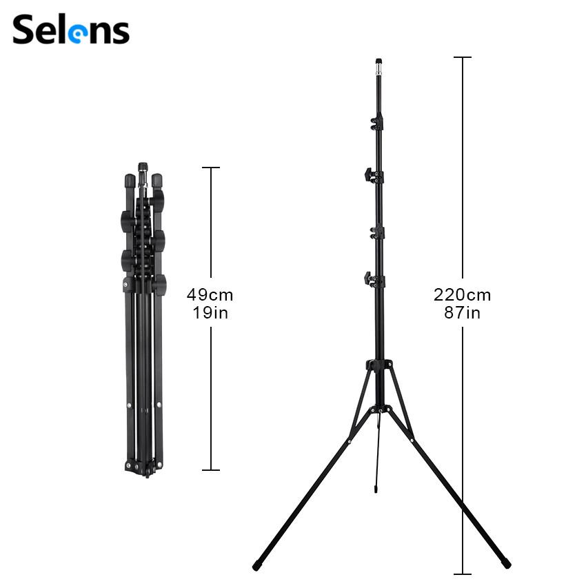 Selens L-2000A Chân Đèn Ráp 220 Cm/7'2 "Cho Hình Ảnh Camera Video