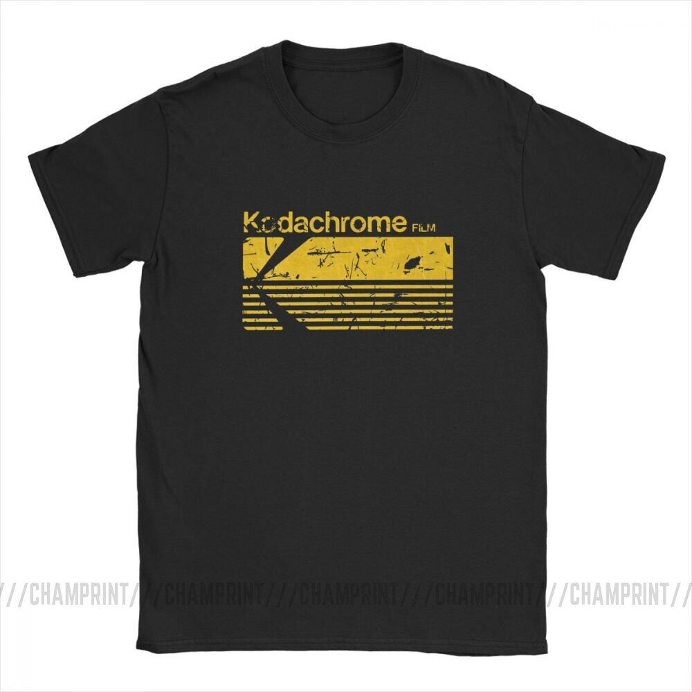 Large Tshirt Vintage Photography Kodak Kodachrome T Shirts For Men Clothes Vintage Tshirt Crew Neck 4Xl5Xl6Xl