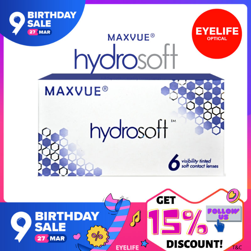 Maxvue Hydrosoft Monthly Disposable Contact Lenses 6pcs/Box