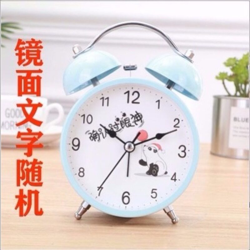 Gửi Pin Sinh Viên Văn Phòng Tắt Tiếng Đầu Giường Sáng Tạo Đơn Giản Báo Động Đôi Chuông Báo Động Trẻ Em Lười Đồng Hồ Báo Thức bán chạy