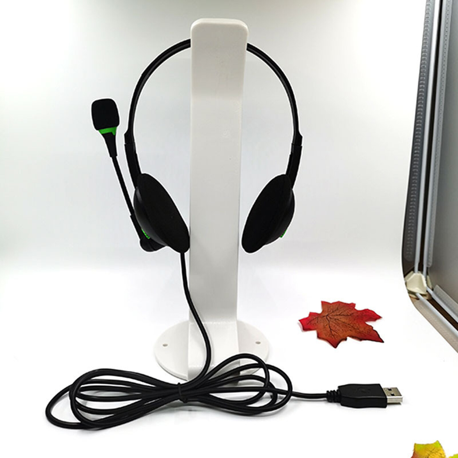 Geniusc Tai nghe có dây giao diện USB Ergonomic với microphone tiếng ồn hủy bỏ tai nghe có dây văn phòng cung cấp rảnh tay Tai nghe có dây