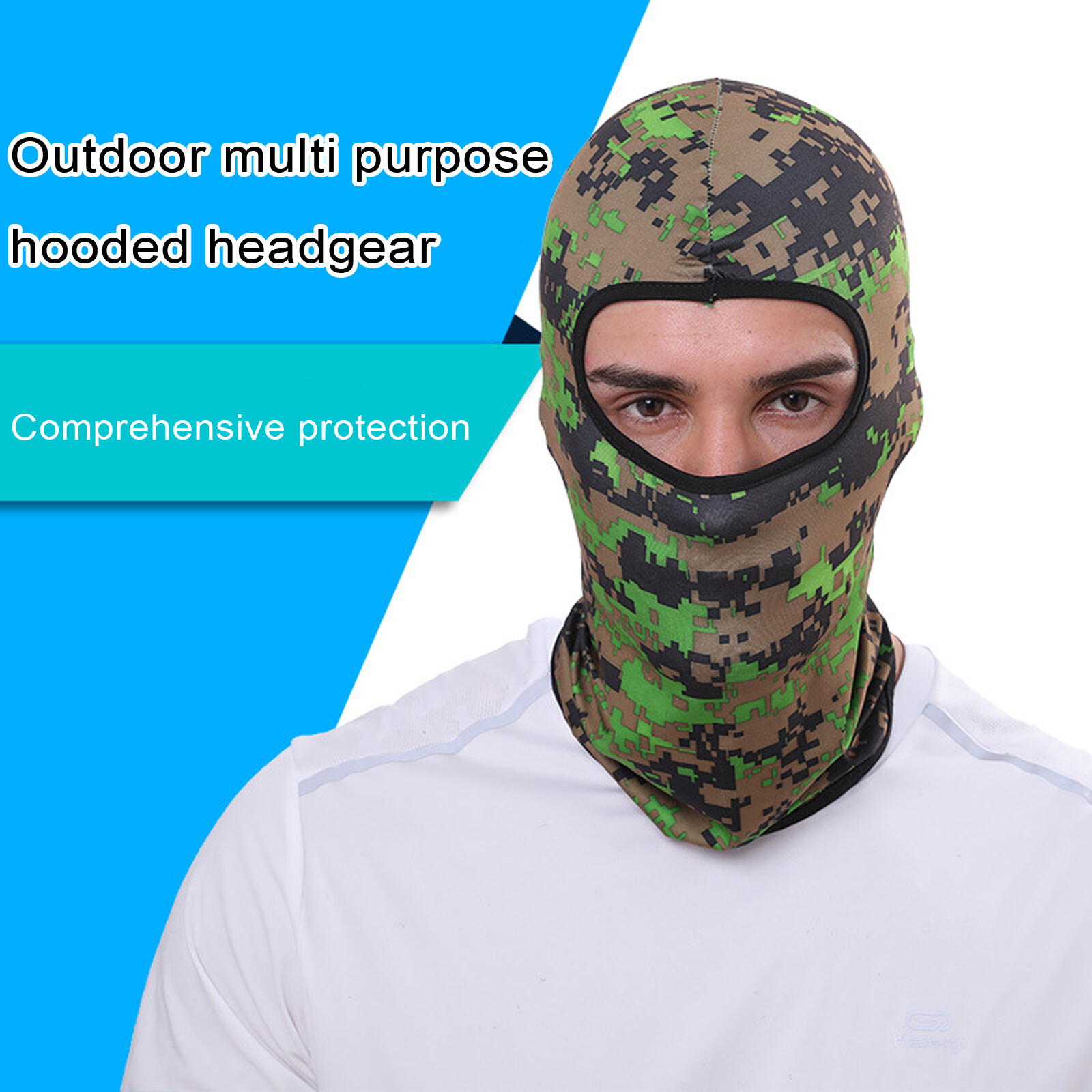 Outdoor Sports Y Store Motorcycle Outdoor Dustproof Bandana Male Sun Block Windproof Camouflage Print Sports Hood Sunscreen Riding Moutain Masks