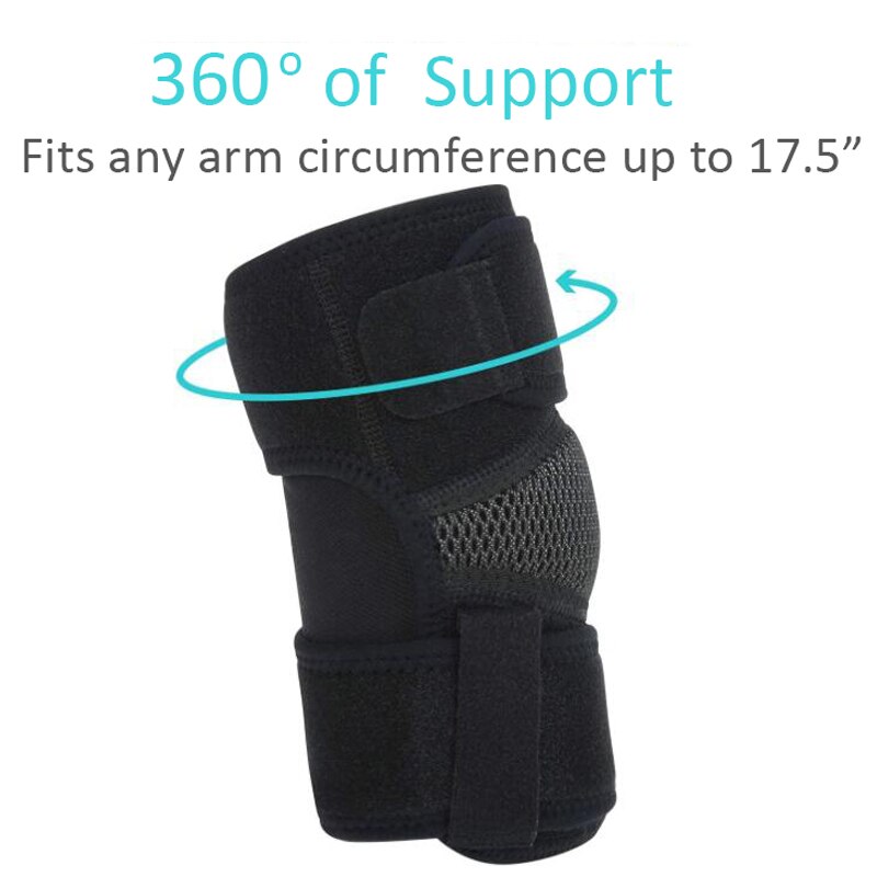 Sport Elbow Support Sleeve Compression Elbow Brace With Strap Adjustable Elbow Protector For Joint Pain Tendonitis Golf Elbow