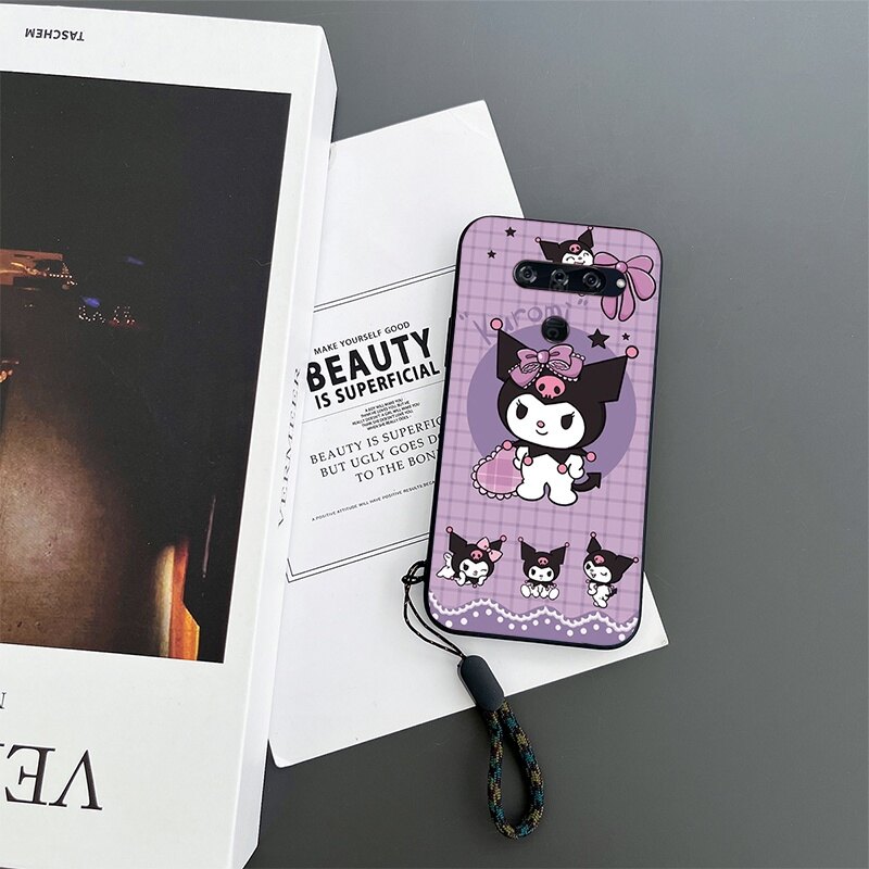 LG V40 ThinQ V40 Casing Cute Kuromi Protective Phone Case
