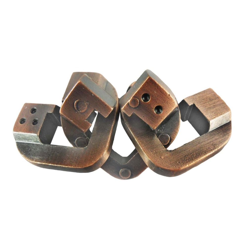 TESDFD Brain Game Luban Lock Educational Intelligence Puzzle Early Learning Intelligence Intelligence Game Puzzles Game Metal Brain Teaser Toys Metal Wire Puzzle Luban Lock Puzzle Toy