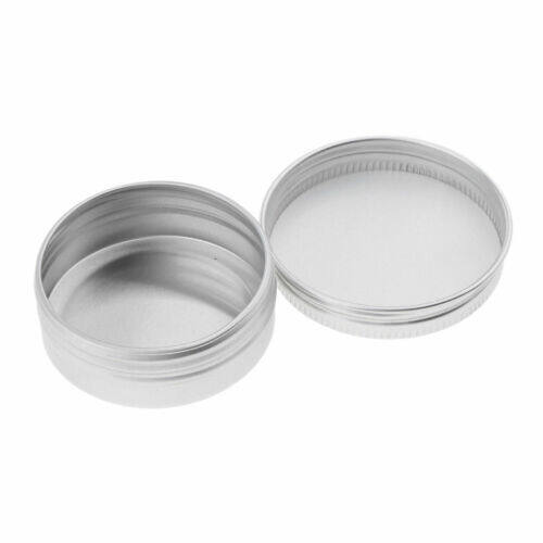 5-250ml Empty Aluminium Cosmetic Pot Jar Tin Container Box Screw Lid ...