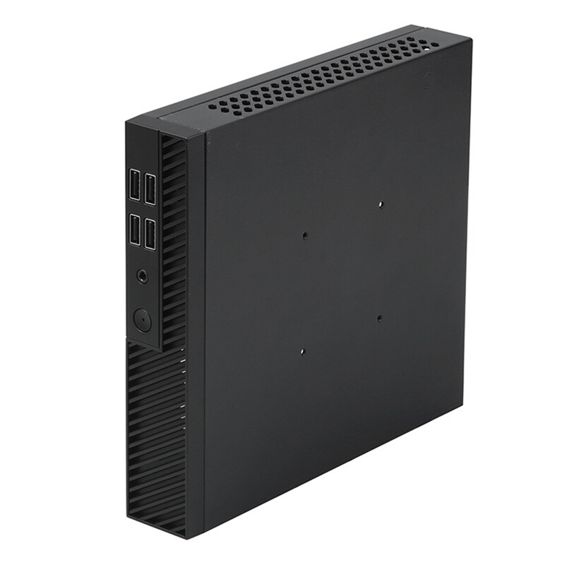 DX01 Thin Mini ITX Desktop Computer Chassis Replacement Thin Half Height Computer Chassis Portable Desktop Computer Case