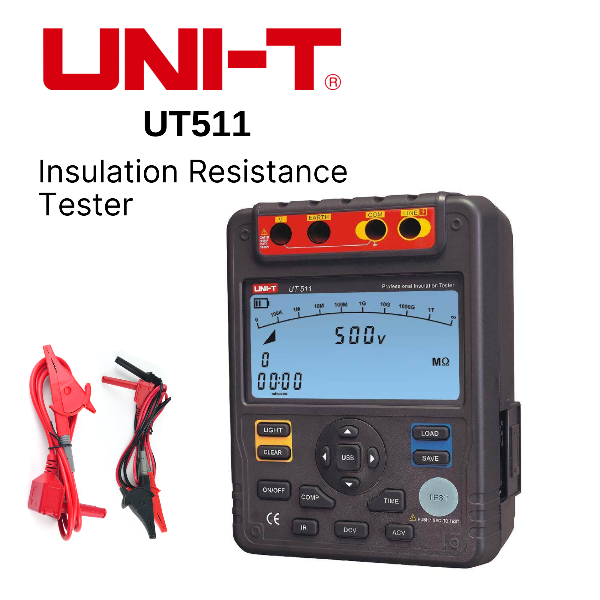 UNIT UT511 Insulation Resistance Tester (Test Voltages 100V1000V