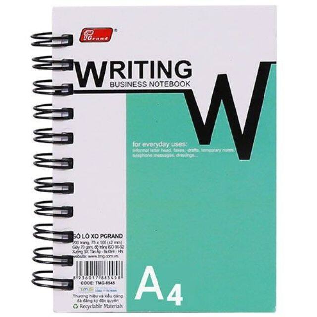 Sổ lò xo A4 200 trang