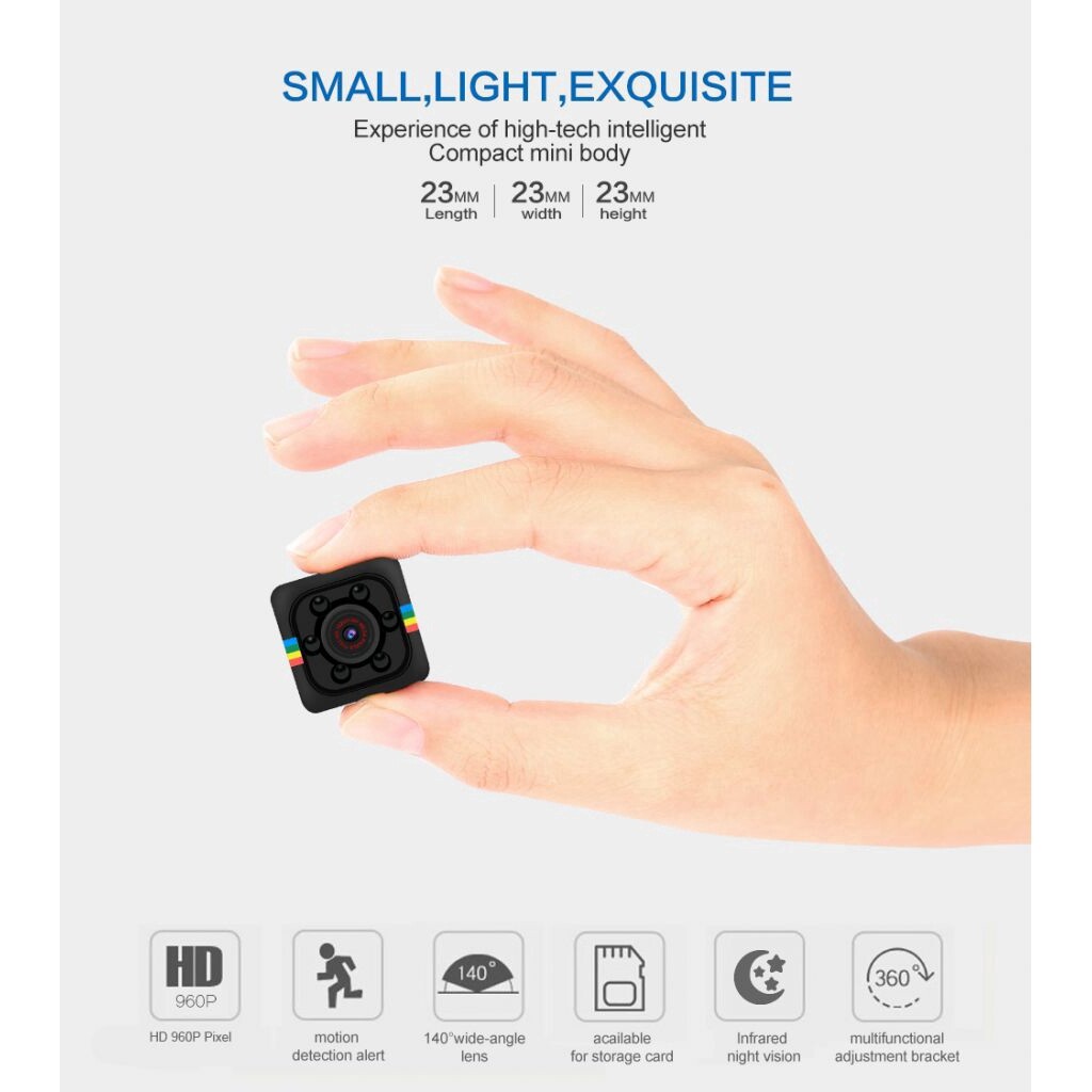 ♥[Miễn Phí] + Thanh Toán Khi Nhận Hàng Camera Mini SQ11 Camera Nhỏ HD 960P Máy Quay Phim Quan Sát Ban Đêm Cảm Biến Camera Video Siêu Nhỏ Máy Ghi Hình Chuyển Động DVR DV Máy Quay Phim Xuất Hiện
