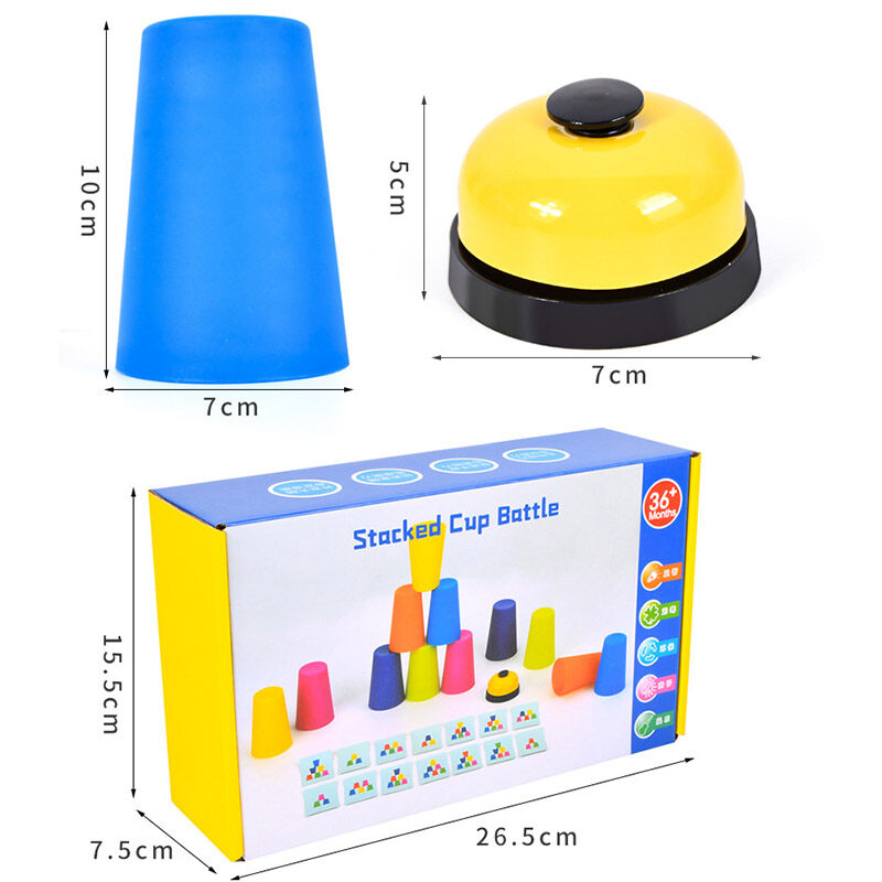 YADOU Concentration children's puzzle early teaching stacking cups competitive fast stacking cup toys logical thinking board game training