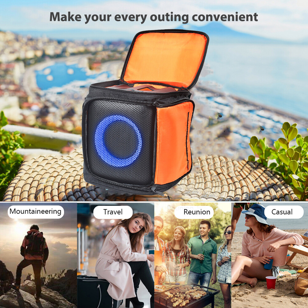 Top quality👍Waterproof Speaker Bag Case Large Capacity Portable Bluetooth-compatible Speaker Storage Bag with Adjustable Strap for JBL PartyBox Encore Essential