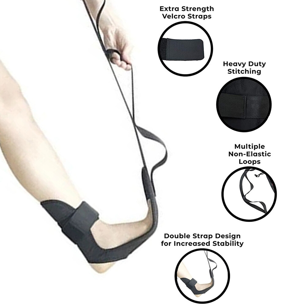 Dancer Plantar Fasciitis Flexibility Belt Ankle Ligament Yoga Stretch Strap Calf