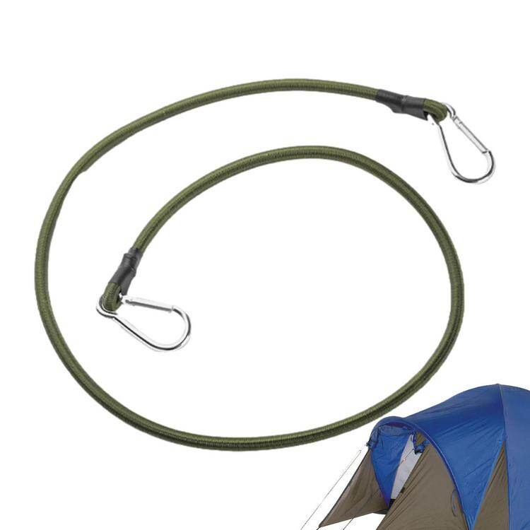 Bungee Cords with Hooks 8mm Adjustable Elasticity Rope with Carabiner Hook Bungee Cord Elastic Binding Strap Fixed Rope for Bike Camping Luggage Racks cool