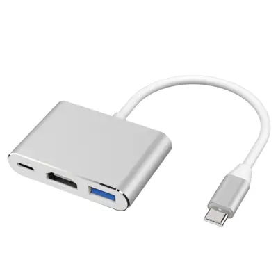 USB-C To HDMI 3 in 1 Cable Converter for iPad Mac NS Usb 3.1 Type C To HDMI 4K Adapter Cable