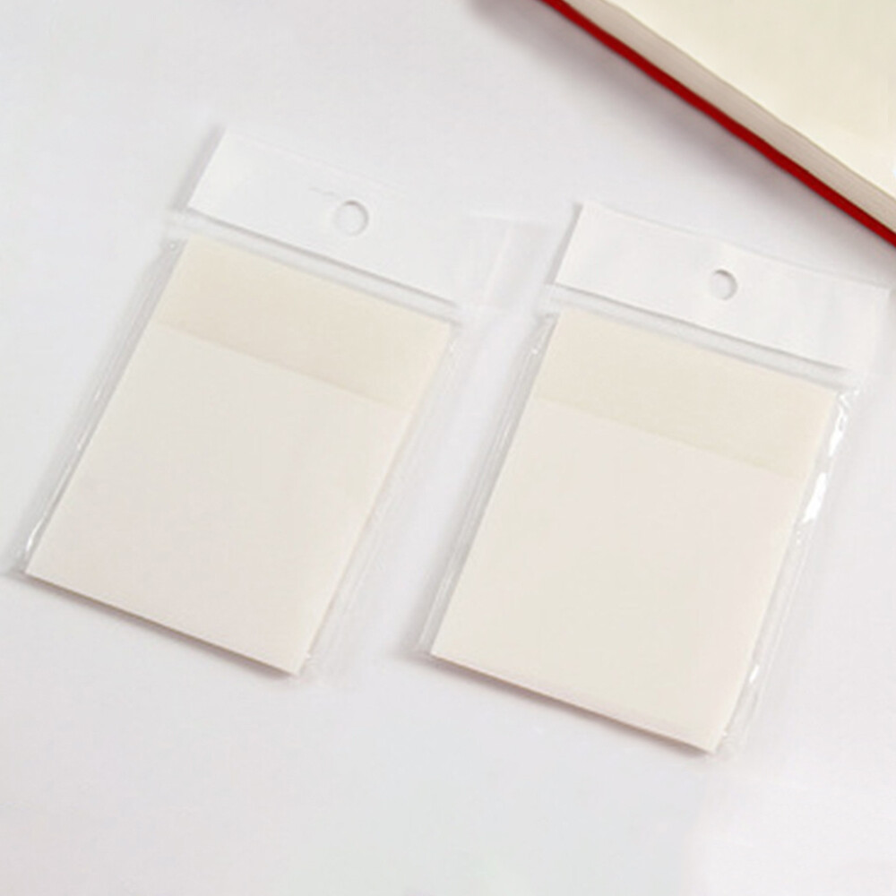Transparent Sticky Notes Clear Notepad Sticky Note Set Waterproof Memo Pad Stationery