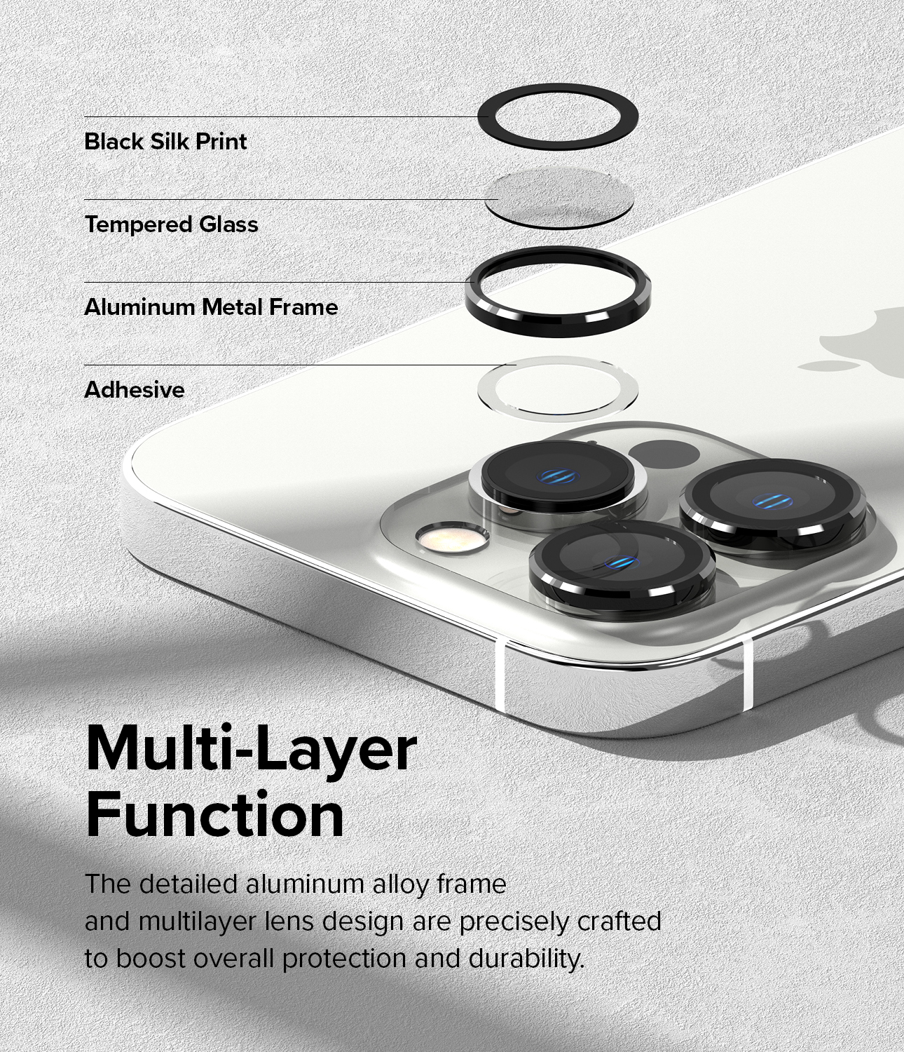 Ringke Kính Khung Ống Kính Máy Ảnh Được Thiết Kế Cho iPhone 14 Pro / 14 Pro Max Bảo Vệ Ống Kính Máy Ảnh